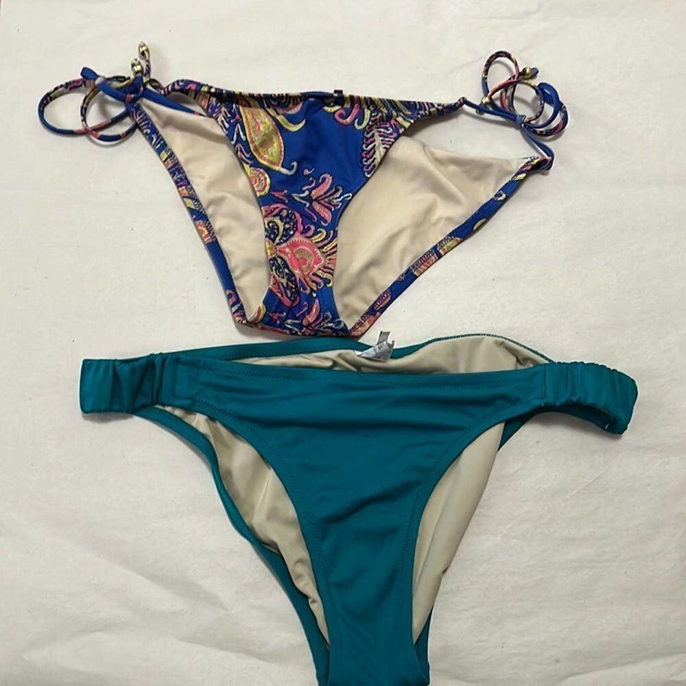 J.CREW LOT OF 2‎ BIKINI BOTTOM SIZE M